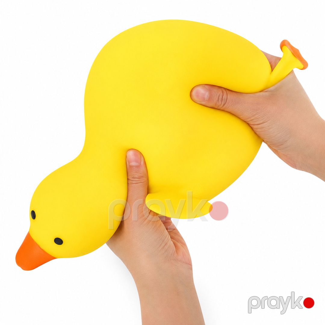 Antistress oyuncaq Duck Squishy, 3+, silikon/rezin, sarı — Mallar, Bakı (3)