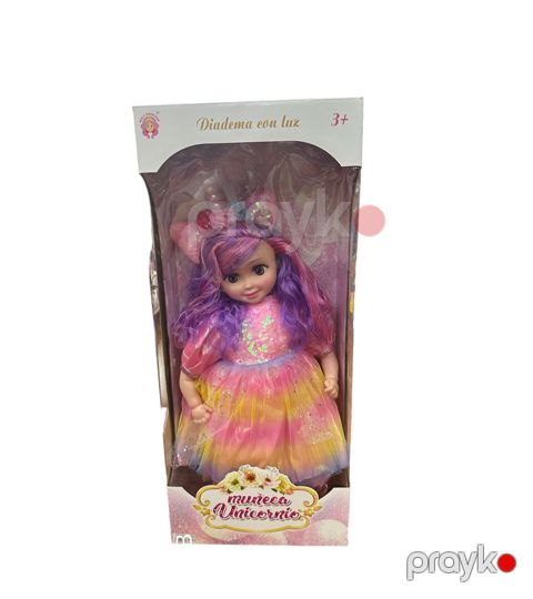 Kukla Diadema con luz Unicornio 24HS-DJS-2, rəngbərəng, 3+ yaş, 65 sm — Bakı
