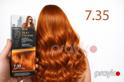Saçlar üçün krem-boya Faberlic Salon Care 7.35 Королевское Манго, 100 ml — Bakı