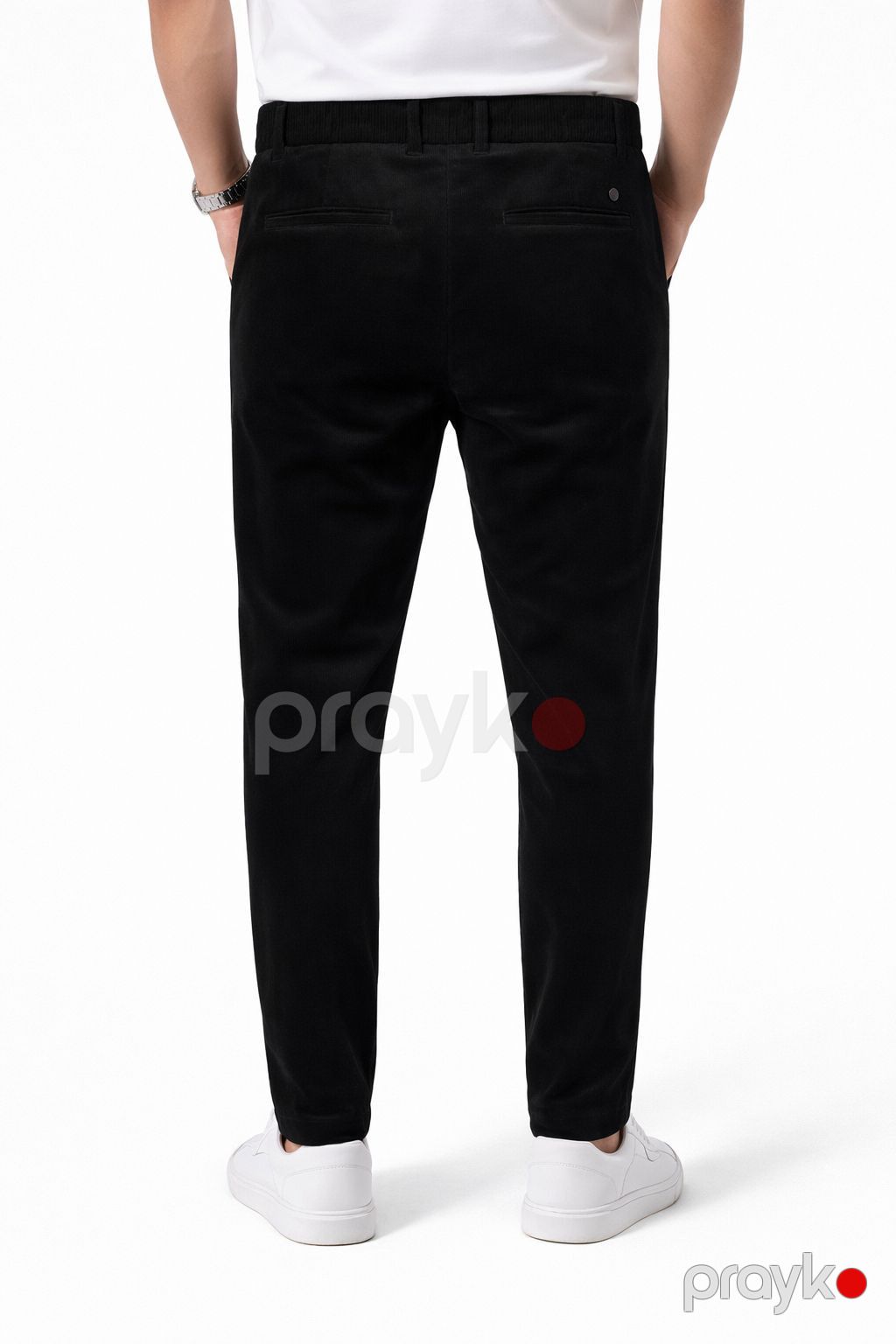 Kişilər üçün şalvar 05002, velvet, qara, ölçü 33 — Mallar, Bakı (2)