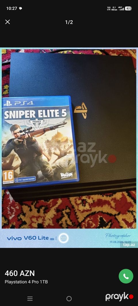 PlayStation 4 Pro (1TB) oyun konsolu - Model: PS4 Pro - Yaddaş: 1 TB — Bakı
