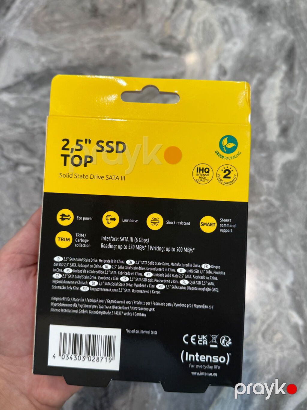 Tutum: 1 TB Oxuma sürəti: 520 MB/s Yazma sürəti: 500 MB/s 2.5 düym — Sabit diskləri, Bakı (2)