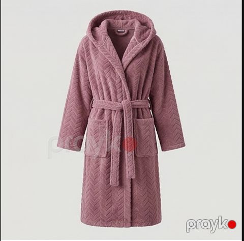 Hamam xalatı qadınlar üçün, mikrofiber, bənövşəyi, ölçü S/M — Bakı