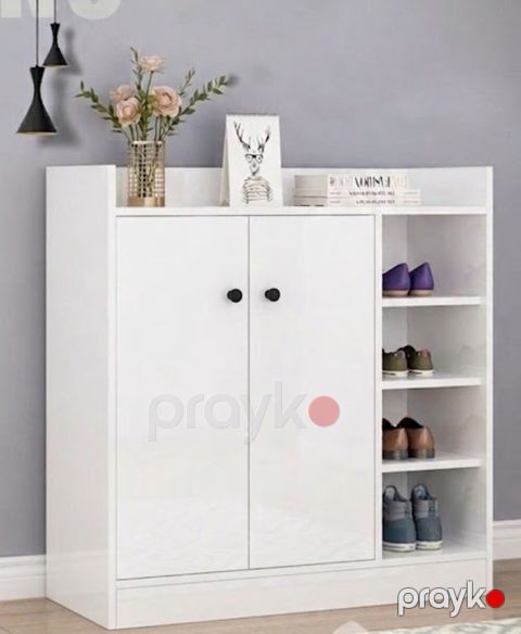 Ayaqqabı üçün tumba MB3, laminat, ağ, 90x90x35 sm — Bakı