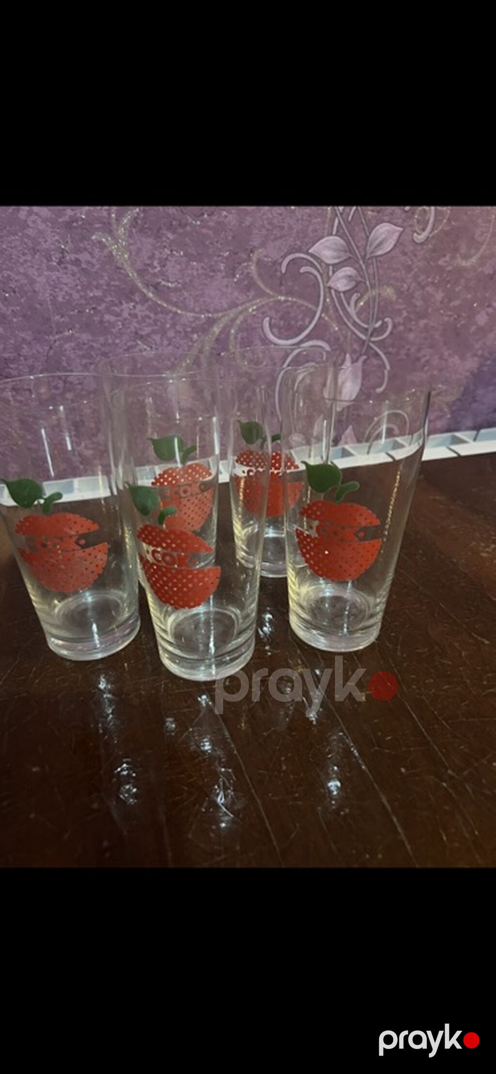 Stəkanlar, rəng - Göy, Şüşə — Süfrə qabı, Digah (2)