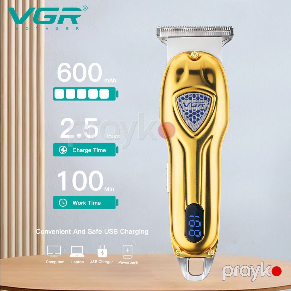 Trimmer VGR 902 - 7000RPM/ 600MAH - 100 Dəqiqə / Cord/Cordless / Typc — Saç kəsmə maşınları, Bakı (7)