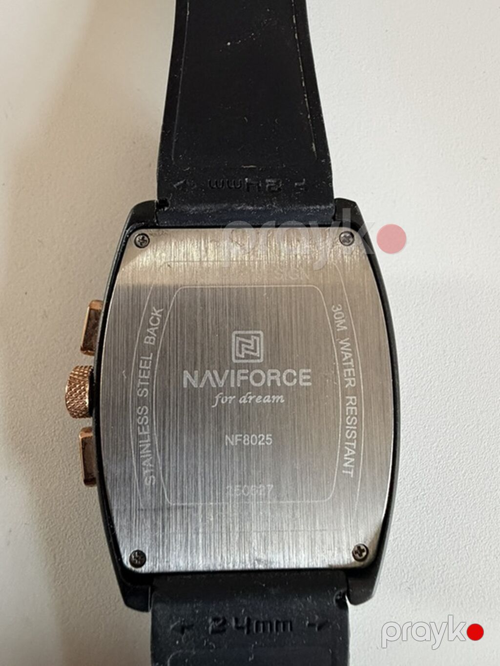 Naviforce NF8025 kişi qol saatı - Korpus: düzbucaqlı dizayn, qara — Qol saatları, Sumqayıt (3)