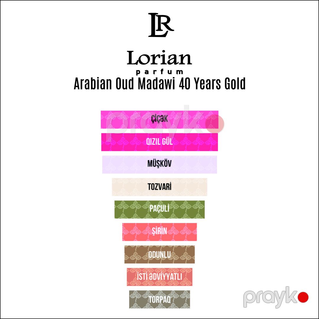 Lorian Parfum Madawi 40 Years Gold Edition qadınlar üçün ətir suyu 15 ml — Mallar, Bakı (2)