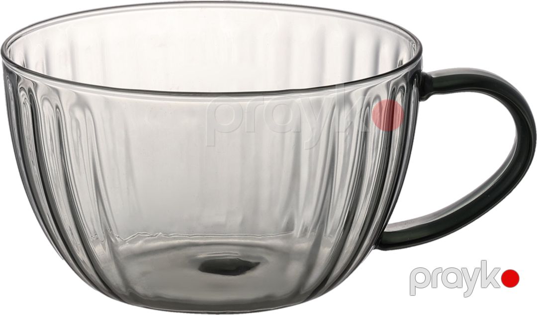 Çaydan və fincan dəsti Aramoro Bellora, boz, şüşə, 400 ml — Mallar, Bakı (2)