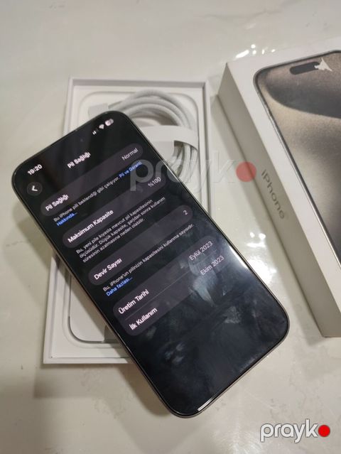 IPhone 15 Pro, 256 GB, Natural Titanium, Zəmanət, Barmaq izi, Face ID — Digah