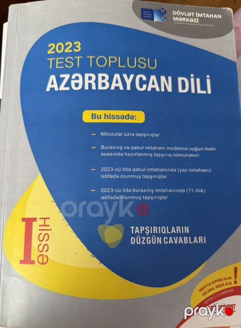 Kitablar yeni və ya çox az işlənmiş vəziyyətdədir. Test topluları 3 — Bakı