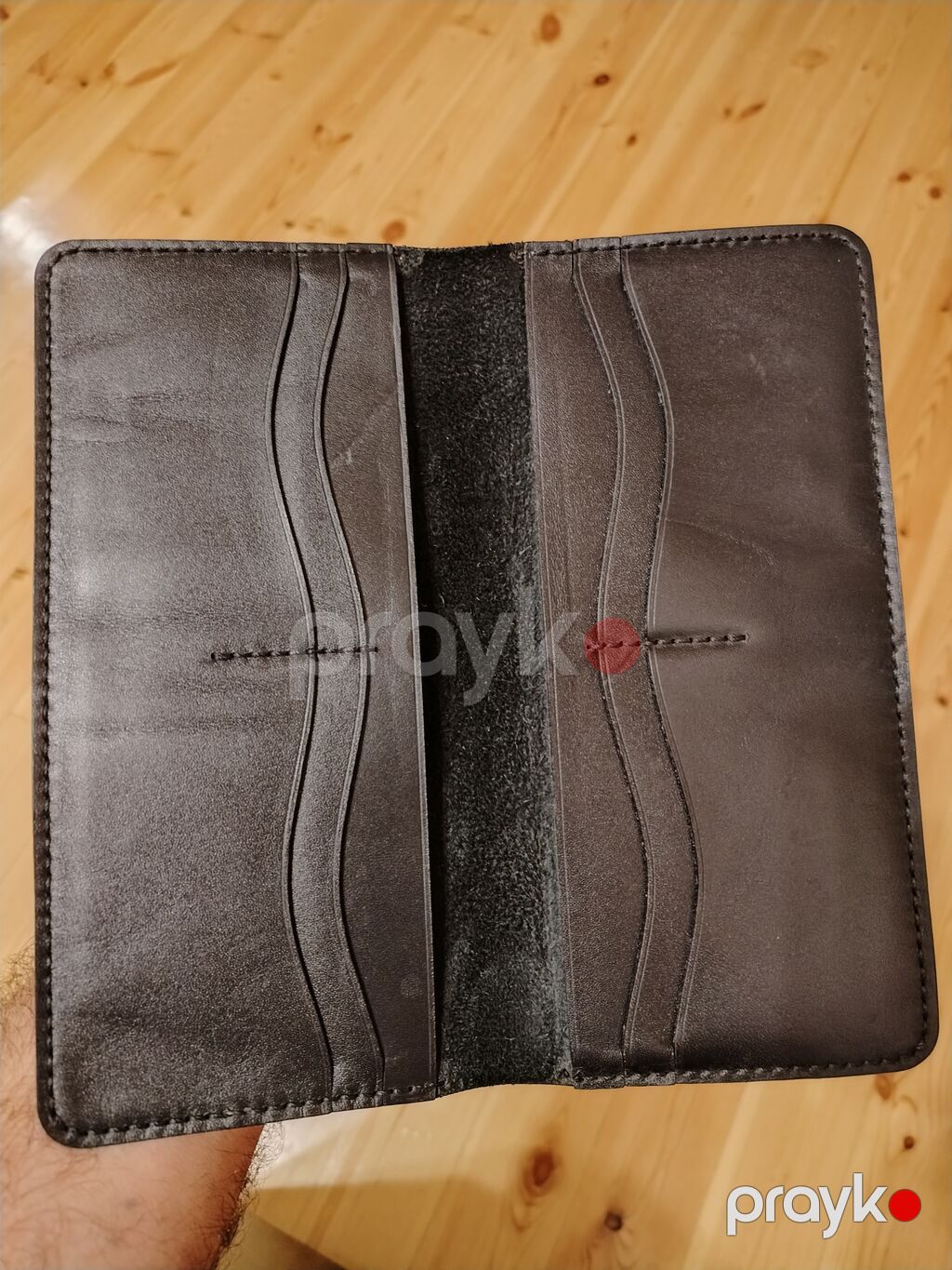 Dəri pasport/cüzdan örtüyü - Material: həqiqi dəri, hamar tekstura — Cüzdanlar və vizit kartlıqları, Lənkəran (2)