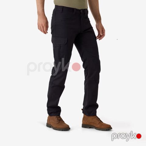 Kişilər üçün karqo şalvar Decathlon 8758549, qara, pambıq, ölçü 4XL
