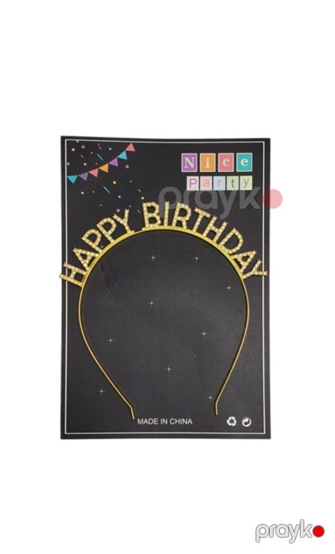 Çənbər uşaqlar üçün Happy Birthday, qızılı — Bakı