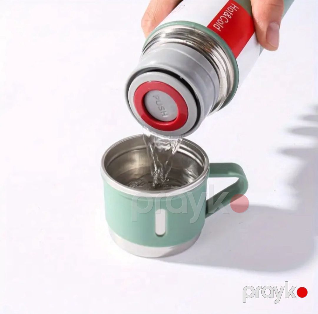 Termos və fincan dəsti, paslanmayan polad, boz, 500 ml — Mallar, Bakı (3)