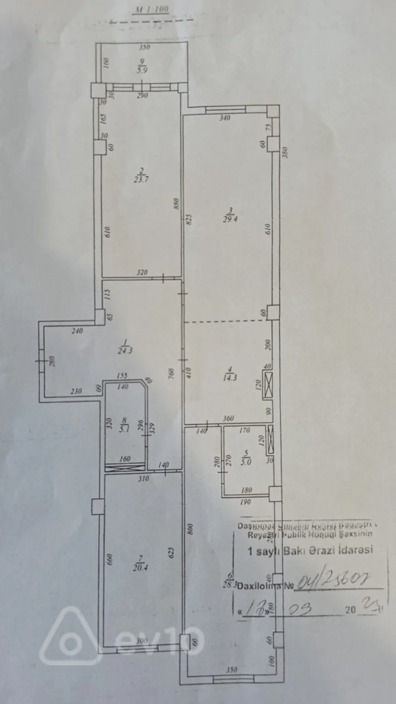 4 otaqlı mənzil, 171 m², Sergey Senyuşkin küçəsi — Mənzil, Bakı (5)
