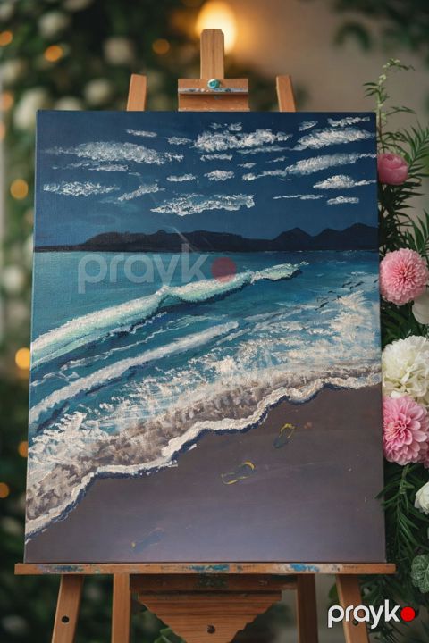 Dekorativ rəsm 95554631, kətan, 55x40 sm — Bakı