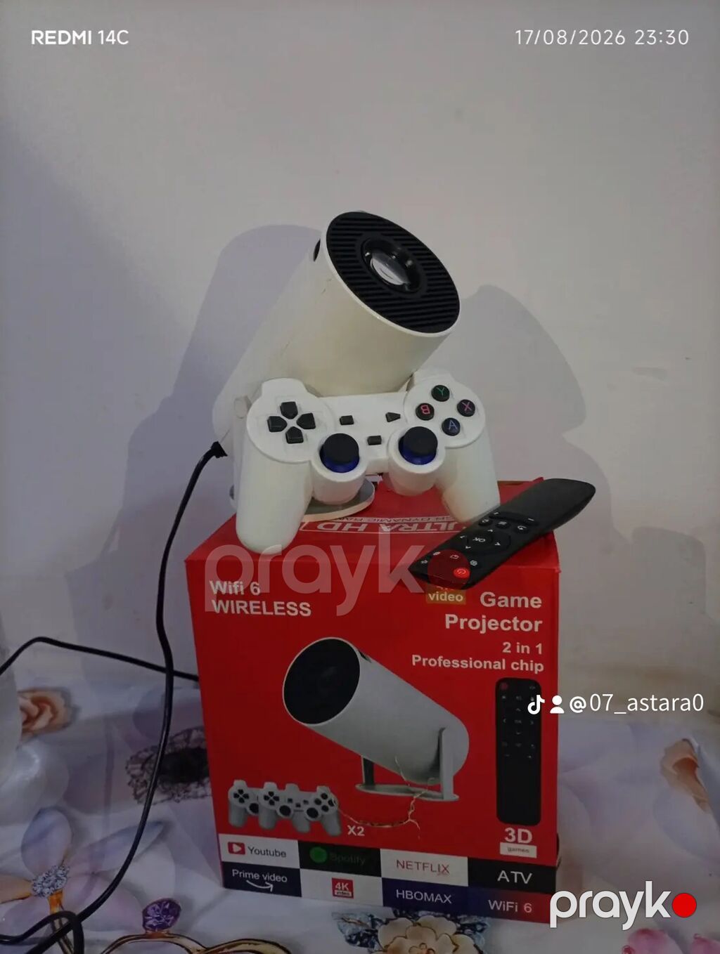 Wi‑Fi 6 Wireless 2‑in‑1 Game Projector - 2-si 1-də: layihəci və — Proyekterlər, Lənkəran (2)