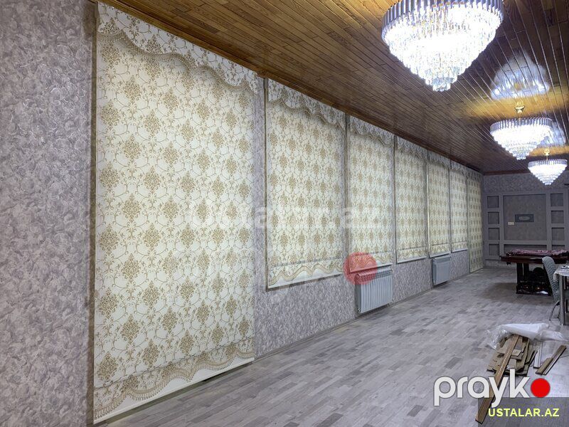 Jaluz plise zebra perde — Pəncərələr, qapılar, balkonlar, Bakı (7)