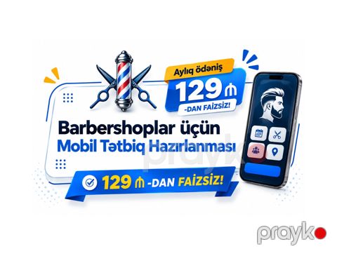 Barbershoplar üçün mobil proqram hazırlanması — Bakı