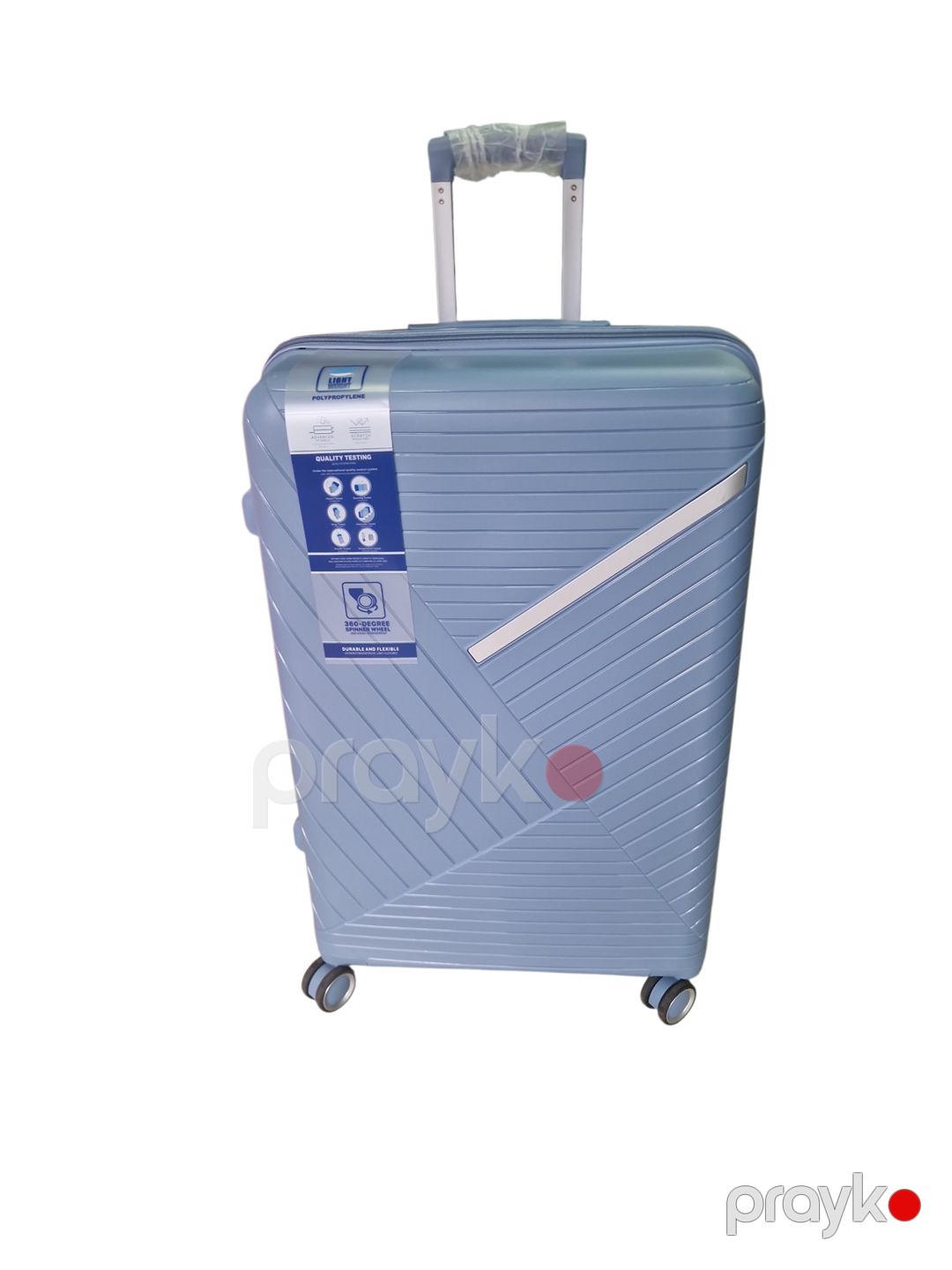 Çamadan, açıq mavi, polipropilen, ölçü L — Çamadanlar, Bakı (3)