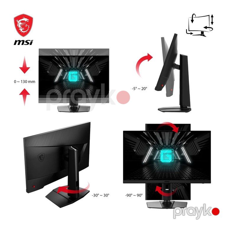 Monitor “MSI G272QPF E2 27" 2K Pivot IPS 180 Hz” — Kompüterlər və noutbuklar, Bakı (2)