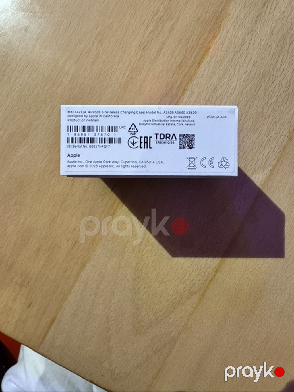 Apple AirPods 5 (Wireless Charging Case) Məhsul təsviri: - Model — Qulaqcıqlar, Bakı (3)