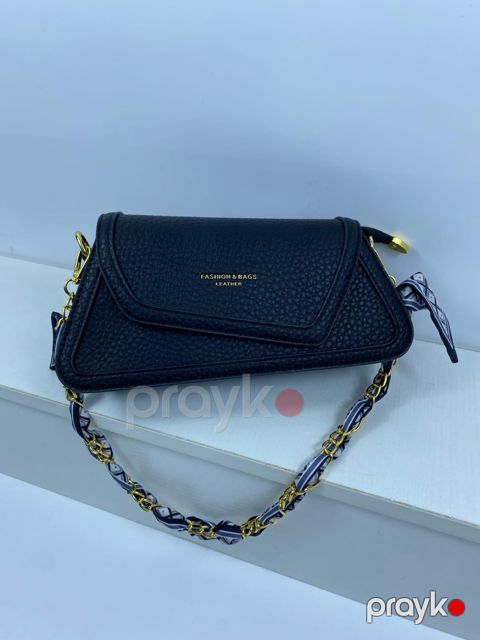 Qadın çiyin çantası 044STORE_20010486 qara, eko dəri, 26x14x8 sm — Bakı