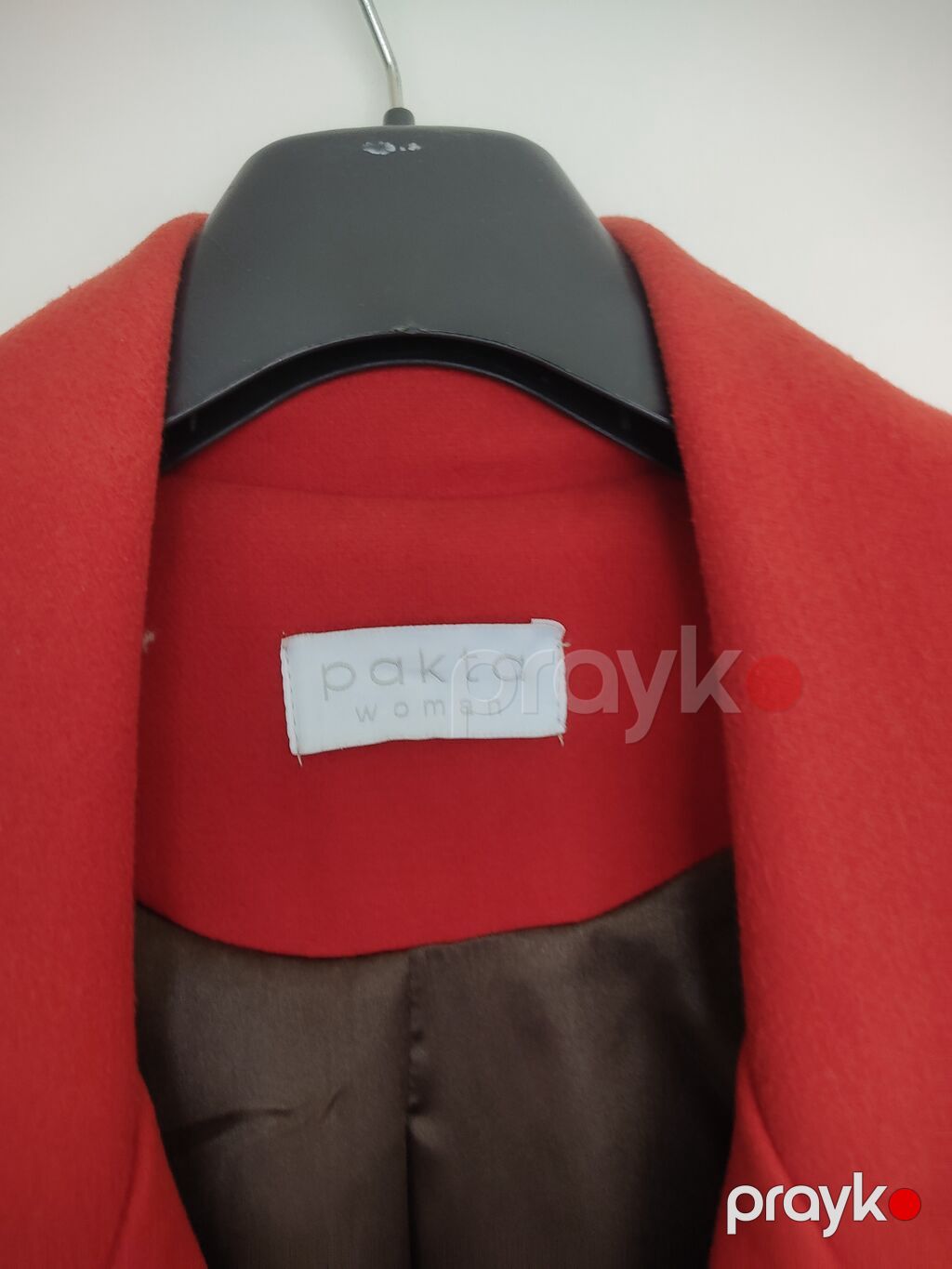 Pakta Woman qadın palto - Rəng: parlaq narıncı/qırmızı tonu - Model — Palto, Bakı (2)