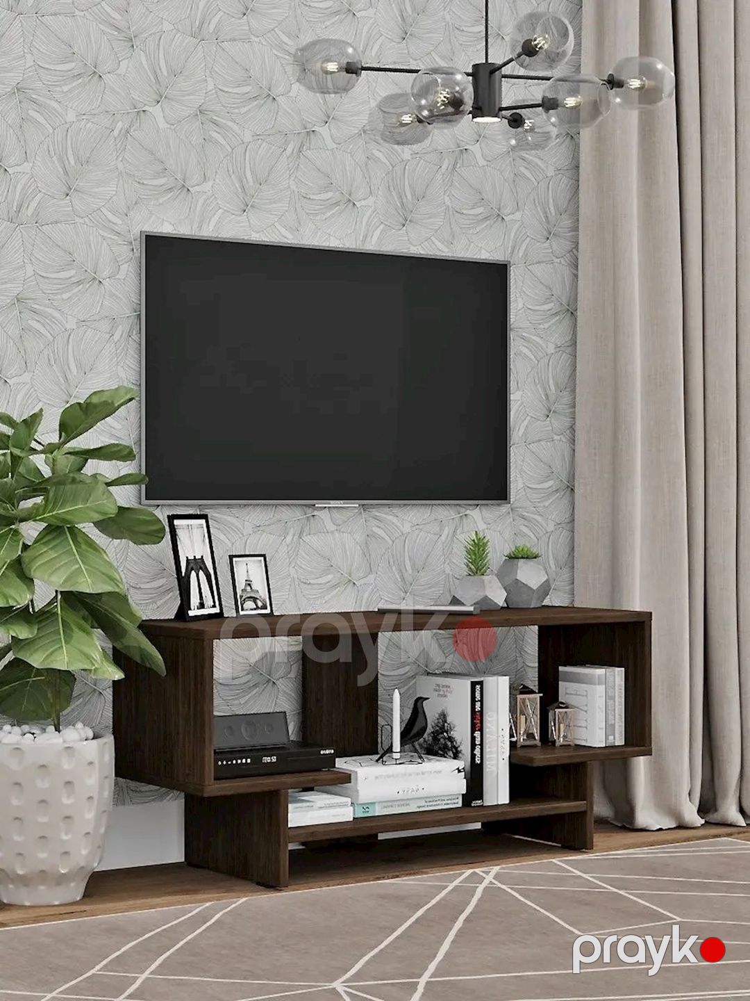 TV üçün tumba 3563_LETNEWFFVen, Ldsp, qəhvəyi, 40x31x90 sm — Mallar, Bakı (3)