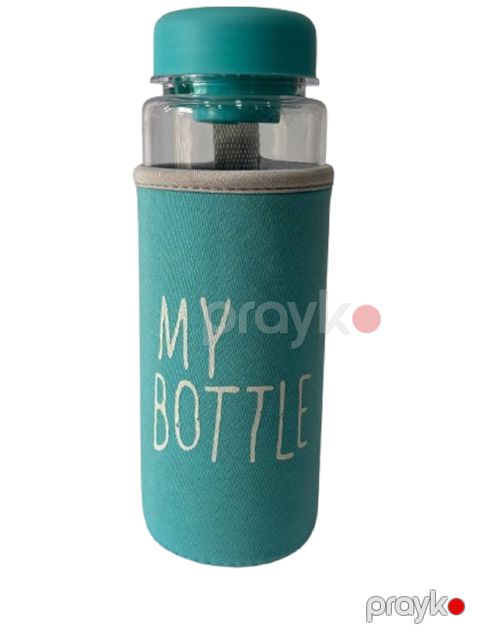 İdman su qabı, plastik, yaşıl, 400 ml — Bakı