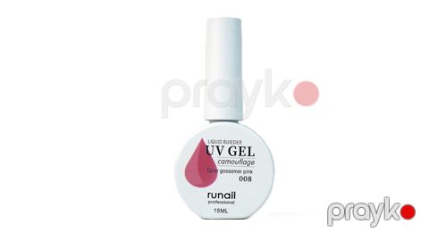 Dırnaqlar üçün kamuflyaj gel Runail Builder Gel 008 Gossamer Pink 15 ml — Bakı