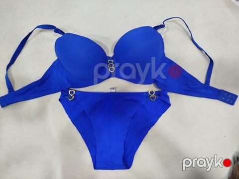 Büsthalter və tuman, göy, poliester, ölçü 80 — Bakı