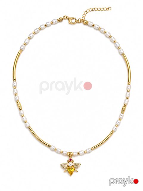 Boyunbağı, Sarı, 14K qızıl örtüklü mis, 425 mm — Bakı