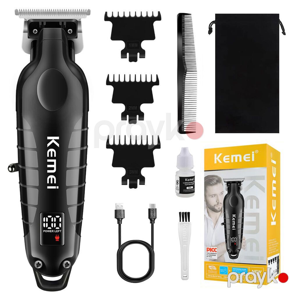 Trimmer Kemei 2293 - 1 Sürətli / 6000RPM / 1200MAH - 180 Dəqiqə / Typc — Saç kəsmə maşınları, Bakı (2)
