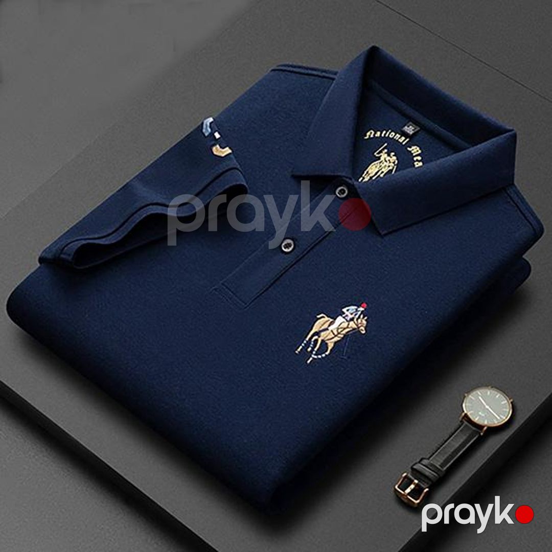 Kişilər üçün polo EB_1061, göy, pambıq, ölçü XXL — Mallar, Bakı (2)