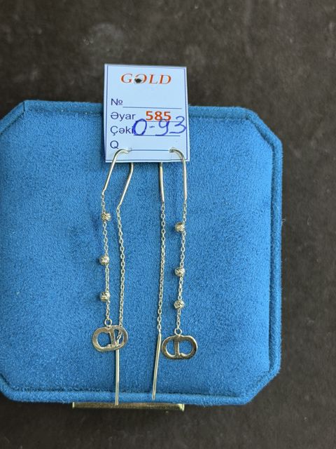 Sırğa qadınlar üçün 2141442, qızıl 585 əyar — Bakı