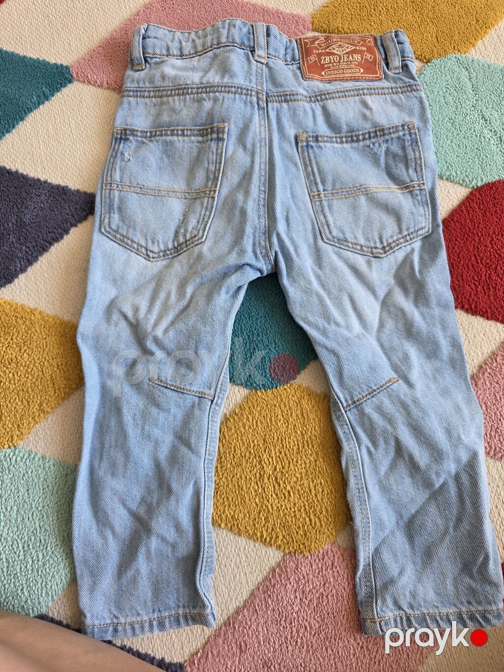 Zara Kids uşaq cins şalvarı - Model: Zbyo Jeans, açıq mavi (light — Uşaq geyimi, Bakı (3)