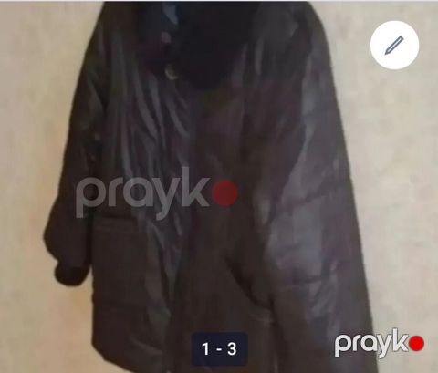 Qadınlar üçün qara şişmə qış gödəkçəsi. 250 manata alınıb. Qara — Masazır
