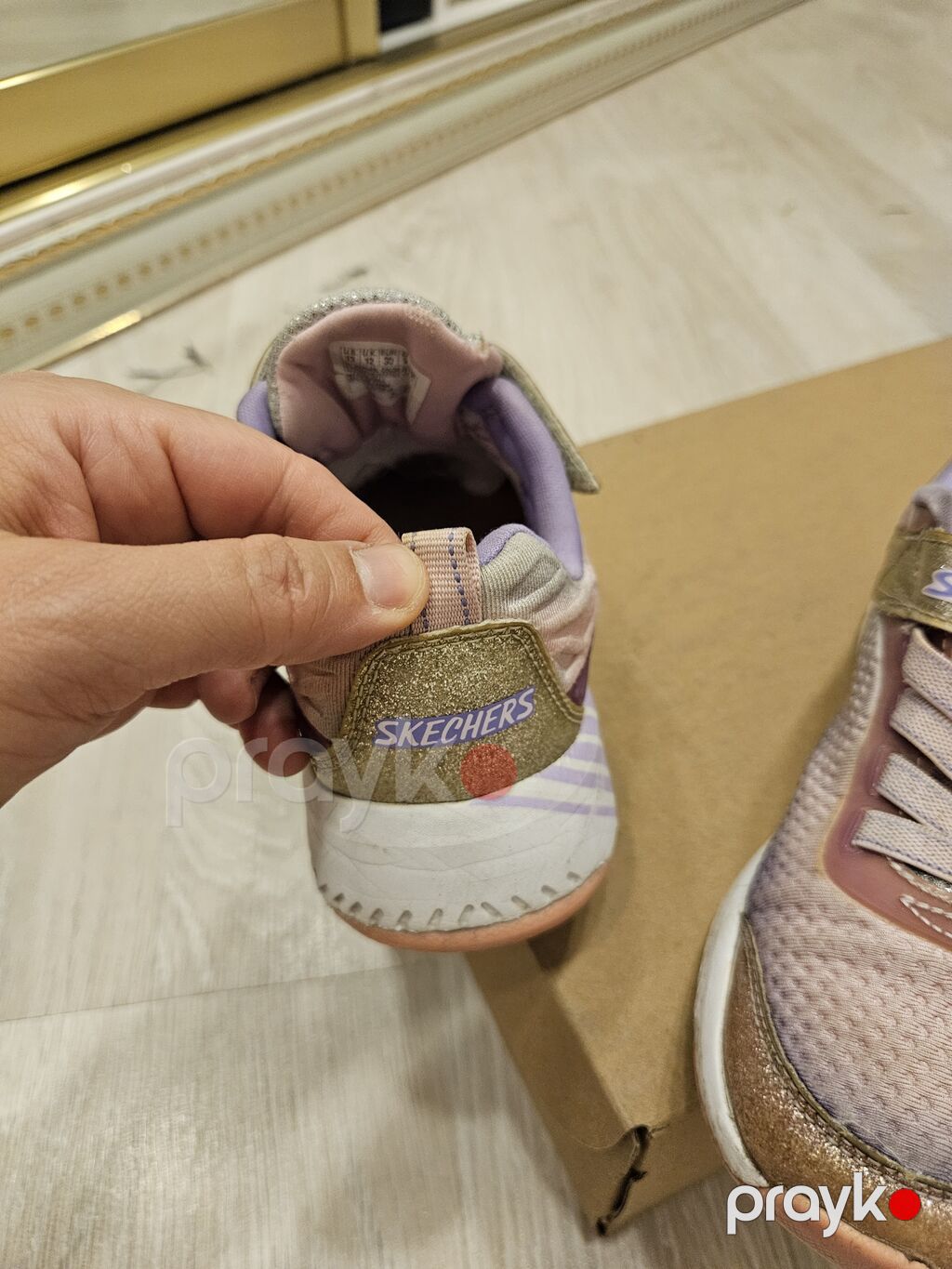 Rəng - Yasəmən Krossovkalar, Skechers, Ölçü: 30, Qız üçün — Uşaq ayakkabısı, Xırdalan (5)