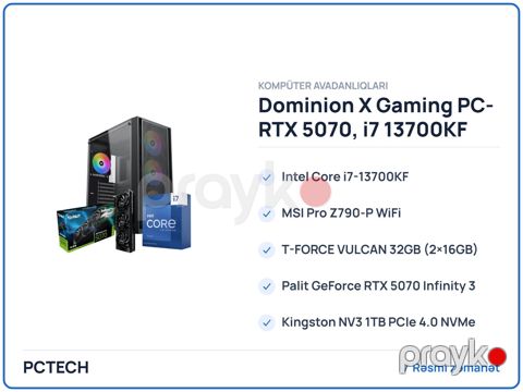 Dominion X Gaming PC- RTX 5070 — Bakı