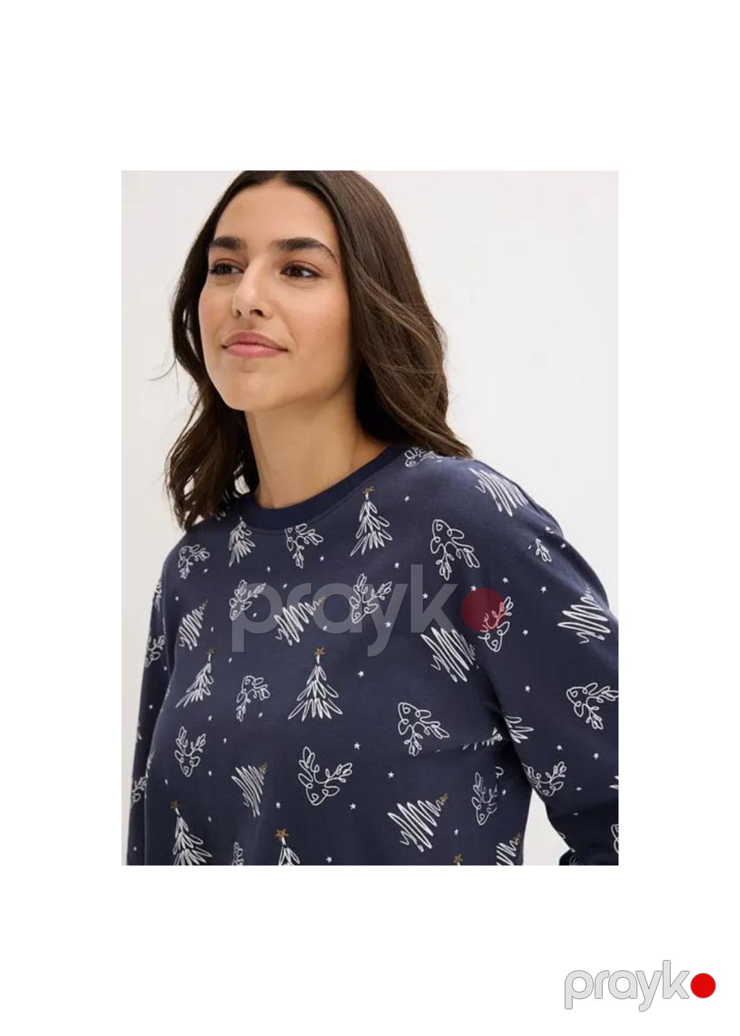 Şalvarlı pijama dəsti qadınlar üçün Bonprix, pambıq, boz, ölçü 56/58 — Mallar, Bakı (3)