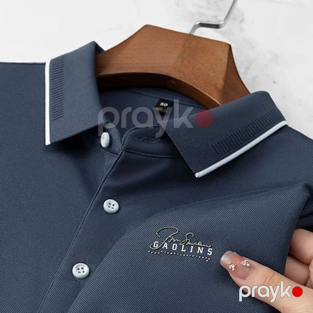 Kişilər üçün polo 58-1068, göy, pambıq, ölçü XL — Mallar, Bakı (3)