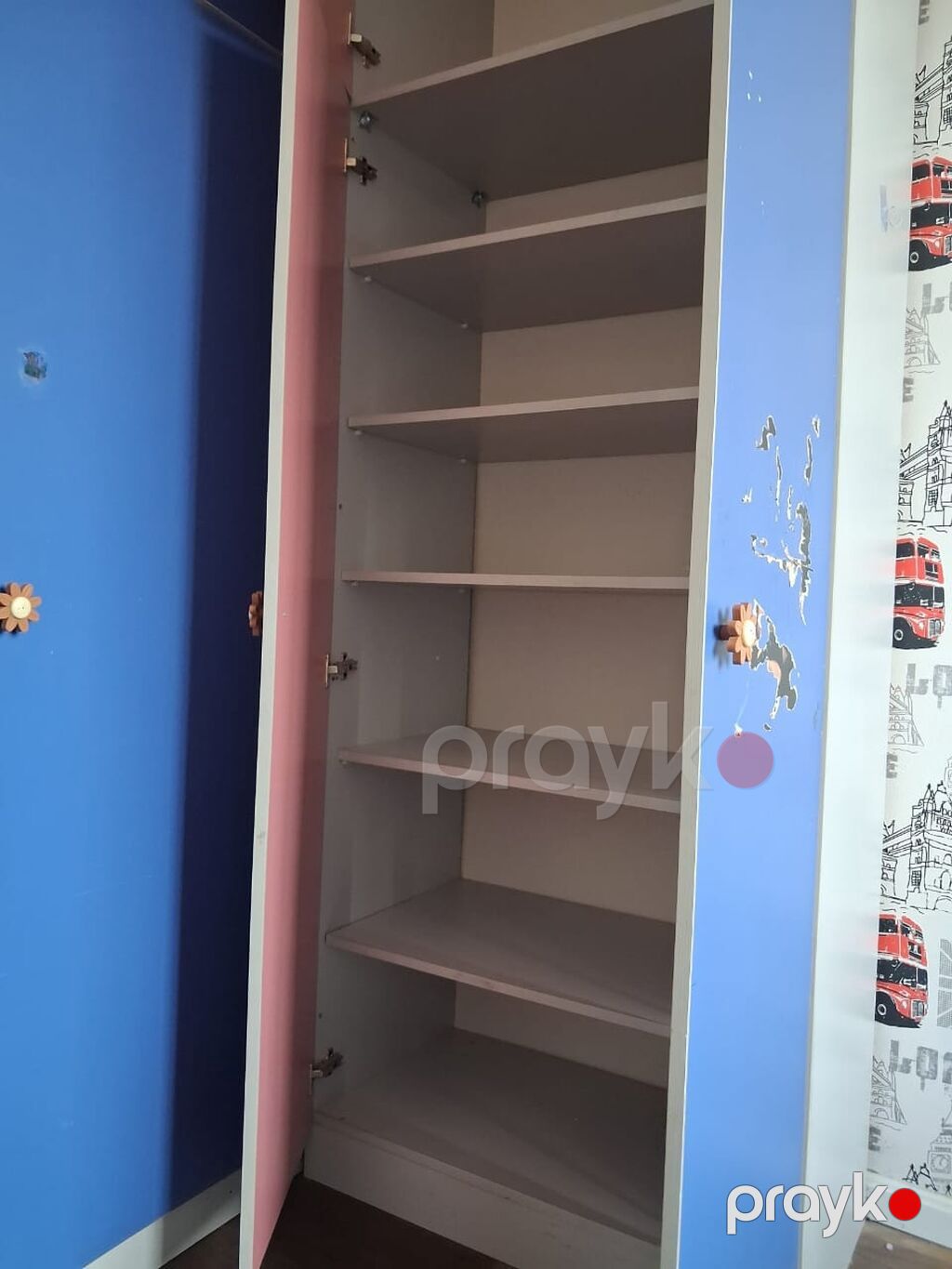 Uşaq otağı üçün modul mebel dəsti Tərkibi: - 3 qapılı künc şkaf — Uşaq mebeli dəstləri, Bakı (8)