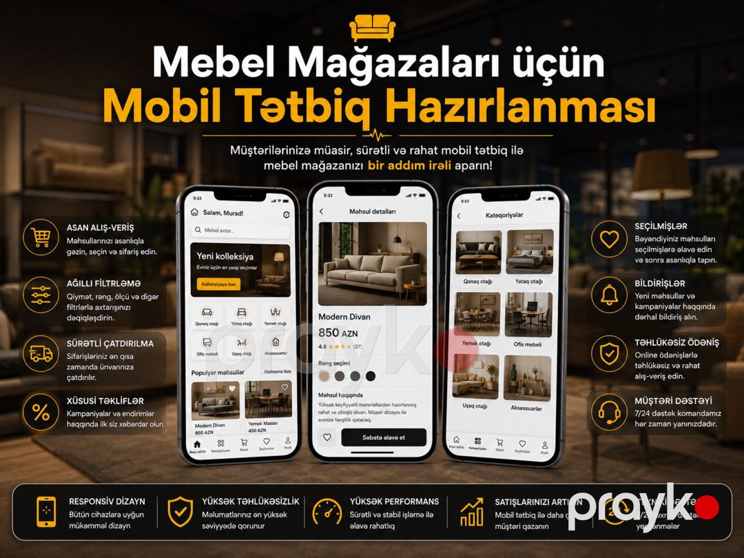 Mebel mağazaları üçün mobil proqram hazırlanması — Reklama, IT, marketing, Bakı (2)