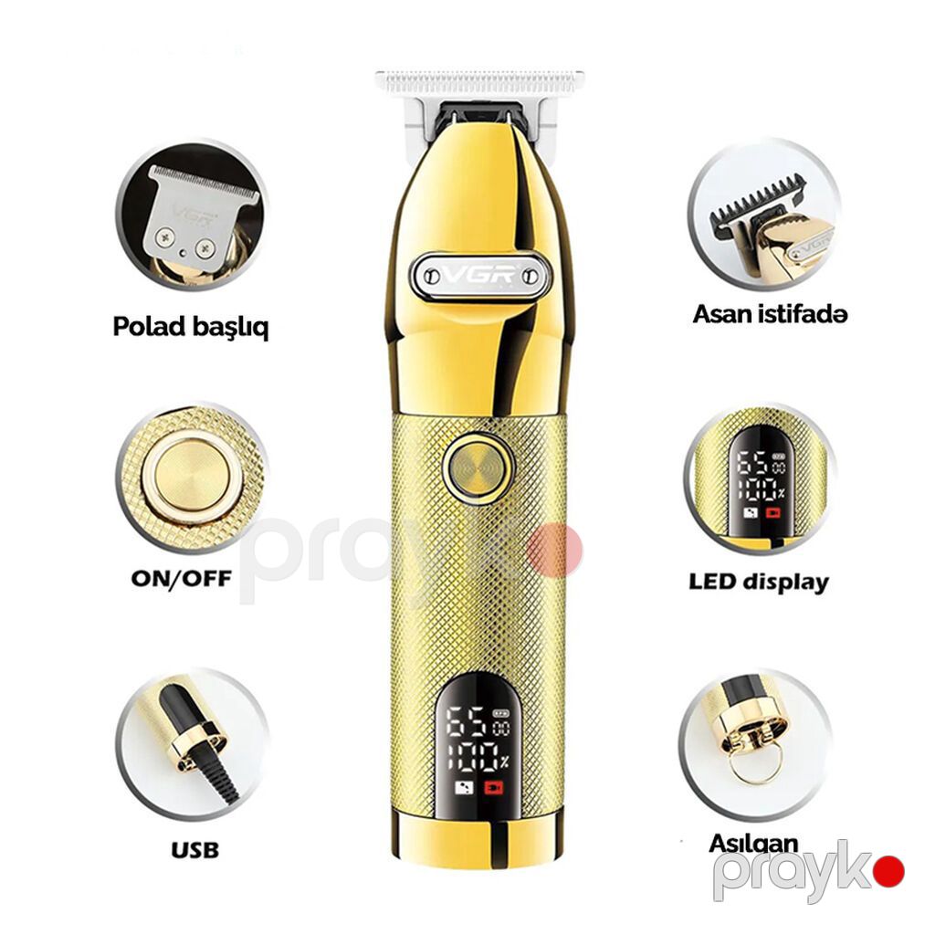 Profissional Trimmer VGR 275 - 2 Sürətli / 6500RPM / 1500mAh / 180 — Saç kəsmə maşınları, Bakı (7)