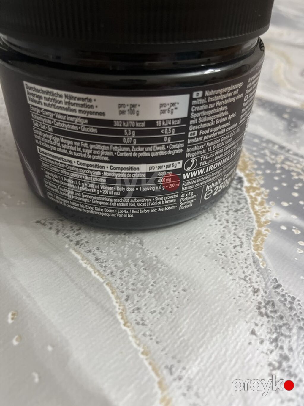 IronMaxx Creatine Flavoured Zero – Gruner Apfel (yaşıl alma dadı) 5 — İdman qidası və əlavələr, Bakı (2)