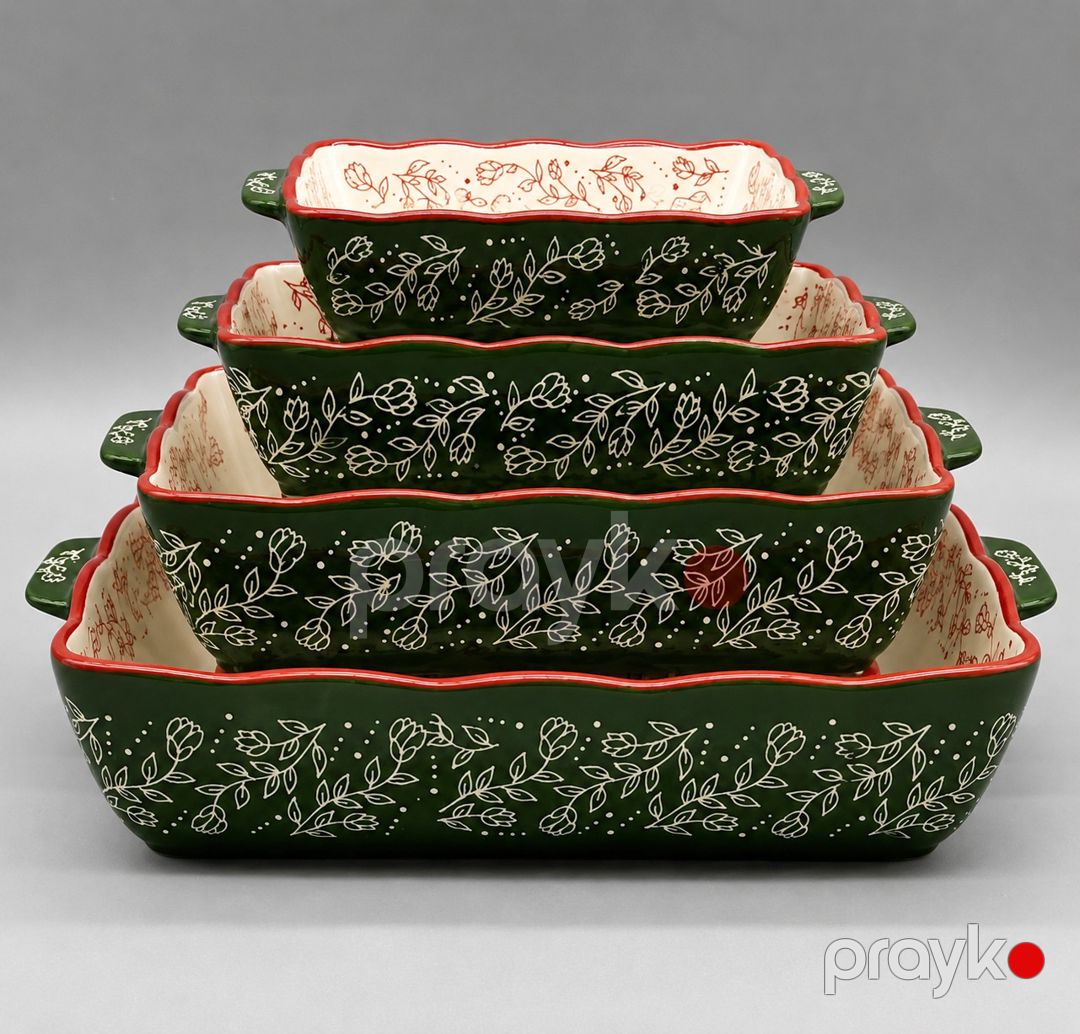 Bişirmə üçün qab 6921-3588, keramika, yaşıl — Mallar, Bakı (3)