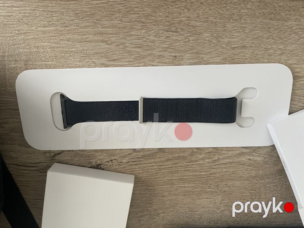 Apple Watch (alüminium qara korpus) + qara toxuma Loop kəmər — Ağıllı saatlar, Bakı (4)