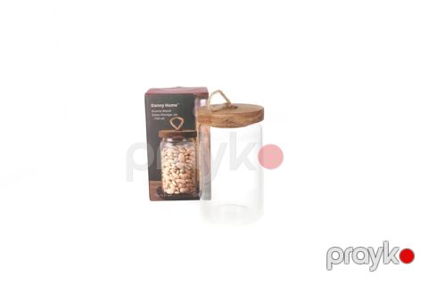 Saxlama üçün banka Danny Home Acacia Wood, 750 ml — Bakı